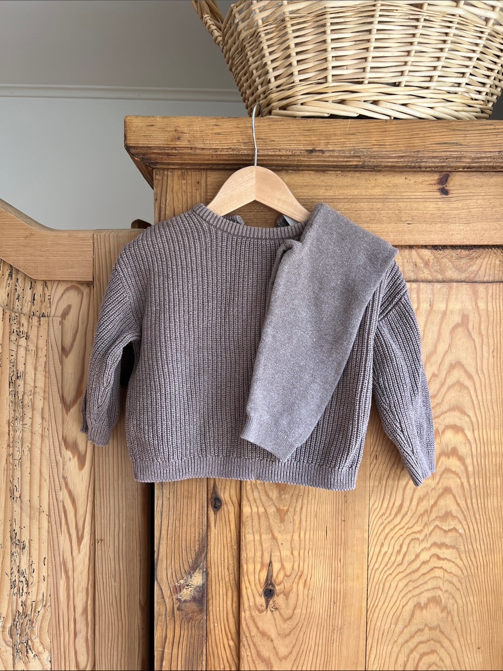 H&M | Brown Knit Sweater and Leggings Set 100% Cotton